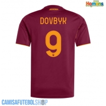 Camisa de time de futebol AS Roma Artem Dovbyk #9 Replicas 1º Equipamento 2025-26 Manga Curta
